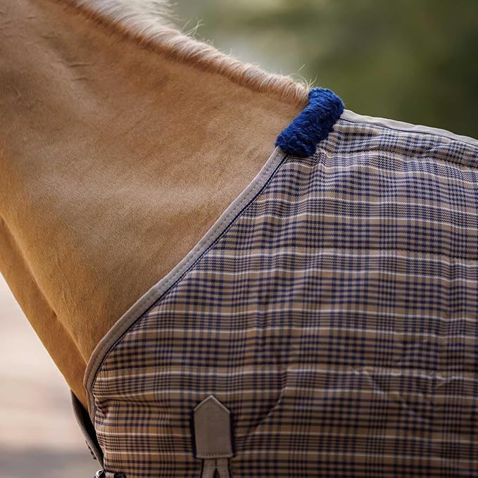 Country Pride Highland 1200D Lightweight Stable Blanket (76, Tan Plaid)