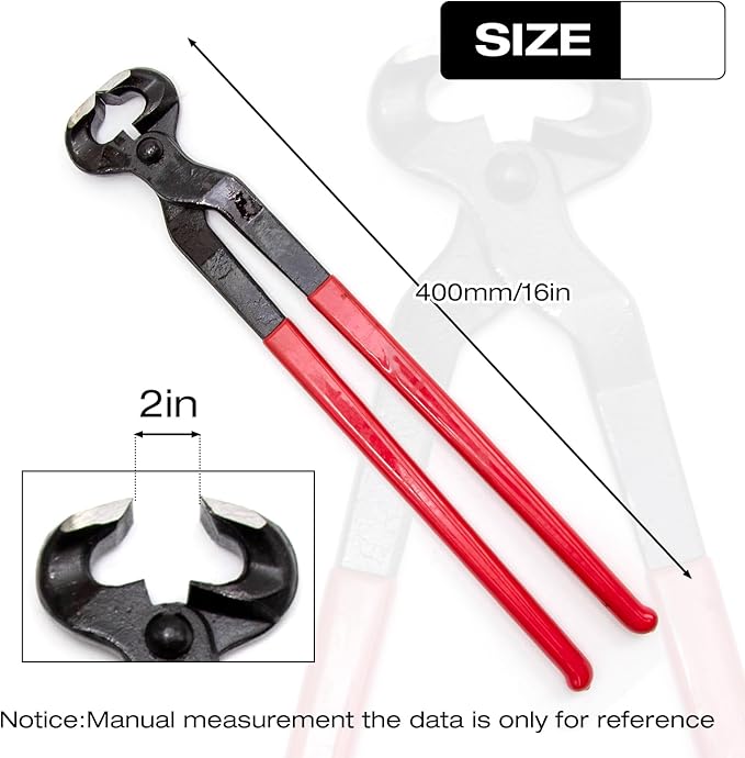 Horse Hoof Nipper, 16 Inches Hoof Trimming Nipper,Horse Nail Clippers for Horses,Sheep,Goats,Alpacas,Veterinarians,Farm Supply