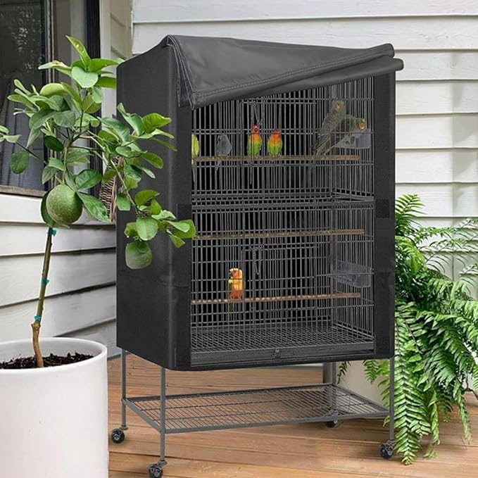 Bird Cover for Cage,Breathable Black Out Lightweight Washable Dust Proof Hood Lovebird Canary Conure Cockatiel Parakeet Pet Night
