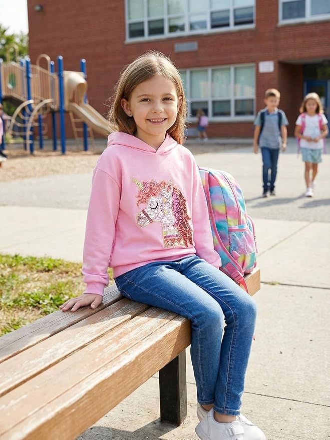 WELAKEN Sweatshirts for Girls Toddler & Kids II Little Girl's Pullover Tops Sweaters & Hoodies