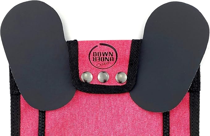DOWN UNDER OUTDOORS 4 Pack Medium-Large Saddles with Adjustable Straps, Poultry Saver, Protector, Apron, Supplies, Care Products (Pink)