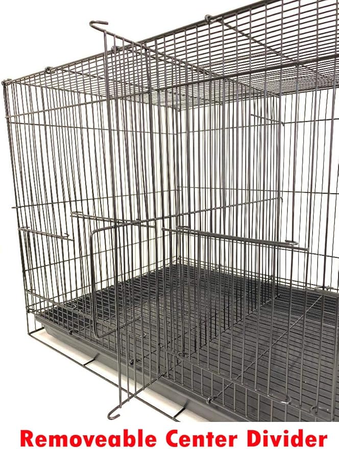 Lot of Breeding Bird Flight Cages for Canary Parakeet Aviaries Budgies Lovebird Finch (Large 30" Black Divider)