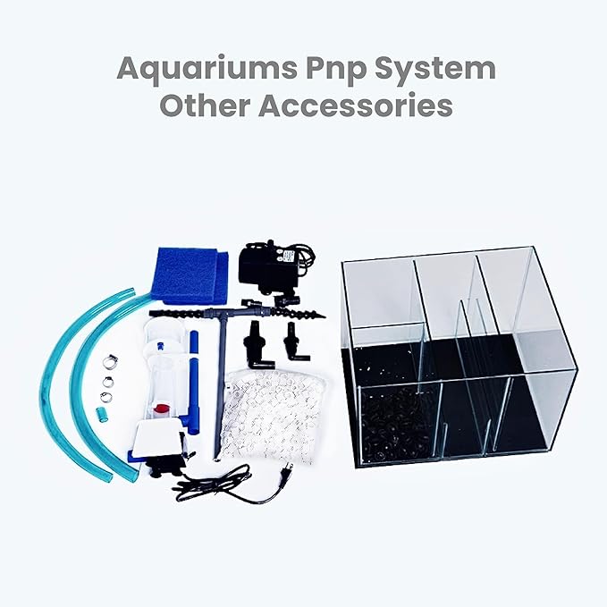 75G 75 Gallon Starfire Rimless SC Aquariums 36x24x20 12mm Pnp System with Black Wood Cabinet