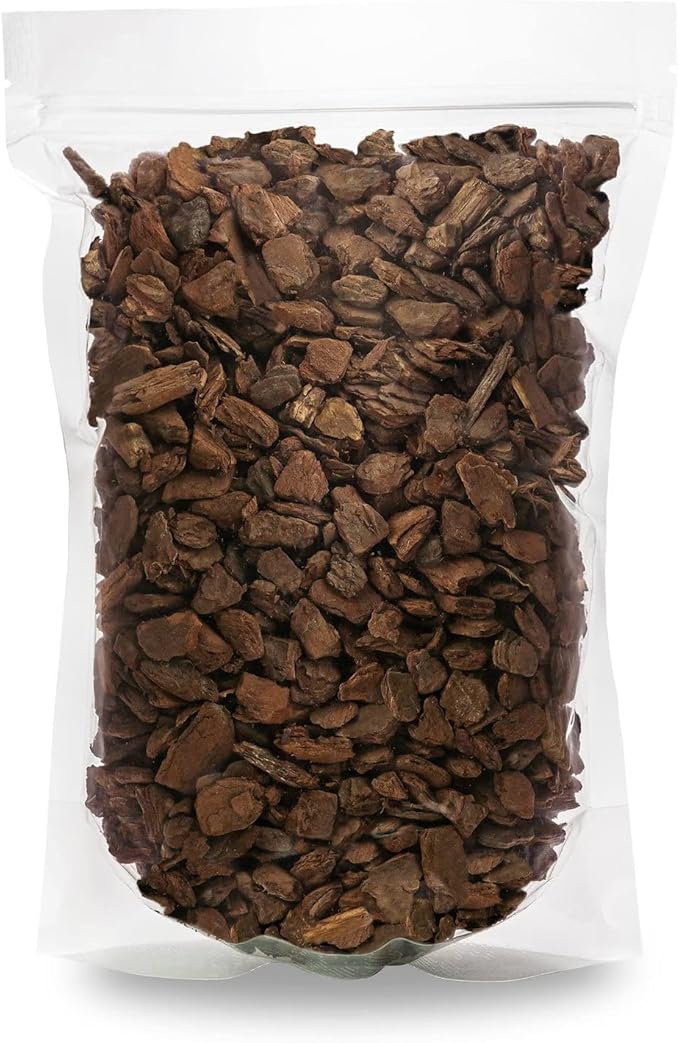 GARDENERA New Zealand Pinus Radiata Bark - Organic Hand Mixed New Zealand Orchiata Pine Bark for Orchids - Medium Chips 9-12mm - 3 Quart Bag