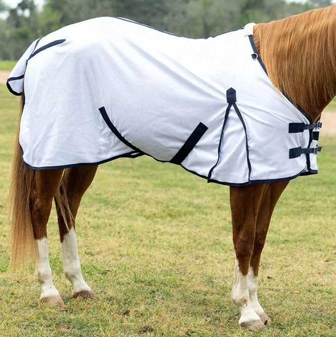 Tack Shack of Ocala- Reinsman Circle Y Breathable Mesh Fly Sheet, Fly Sheet for Horses, Mesh Fly Sheet, Fly Sheet, Breathable Comfy Fly Sheet (72)