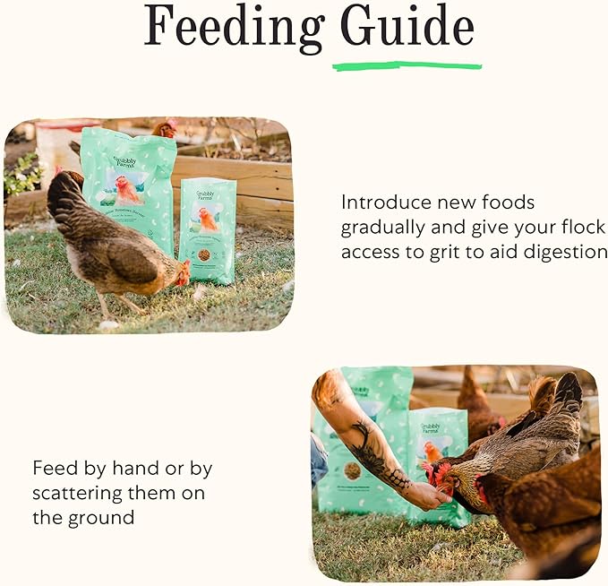 Grubbly Farms Grubblies - Black Soldier Fly Larvae for Chickens - Chicken Treats Grown in The US and Canada - for Strong Eggshells and Healthy Feathers - Grubblies Hometown Harvest 5LB