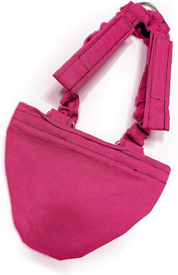 Hen Holster Bikini Diaper, Bird Diaper & Harness for Hens, Roosters, Ducks, Geese - with Removable Vinyl Liner, Adjustable Fit for Outdoor Adventures & Indoor Use - Easy to wear - S/M, Pink
