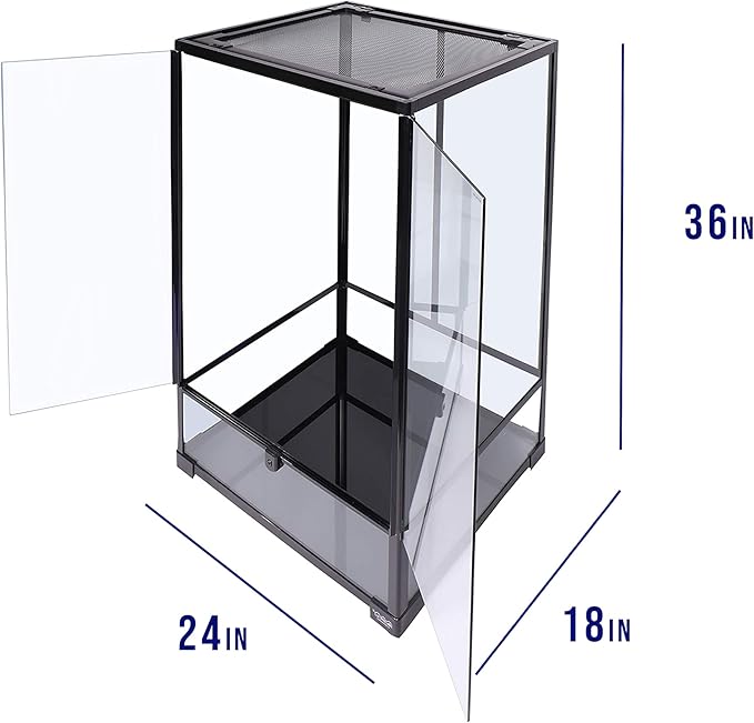Carolina Custom Cages, 24Lx18Wx36H Tall Medium Terrarium; Easy Assembly