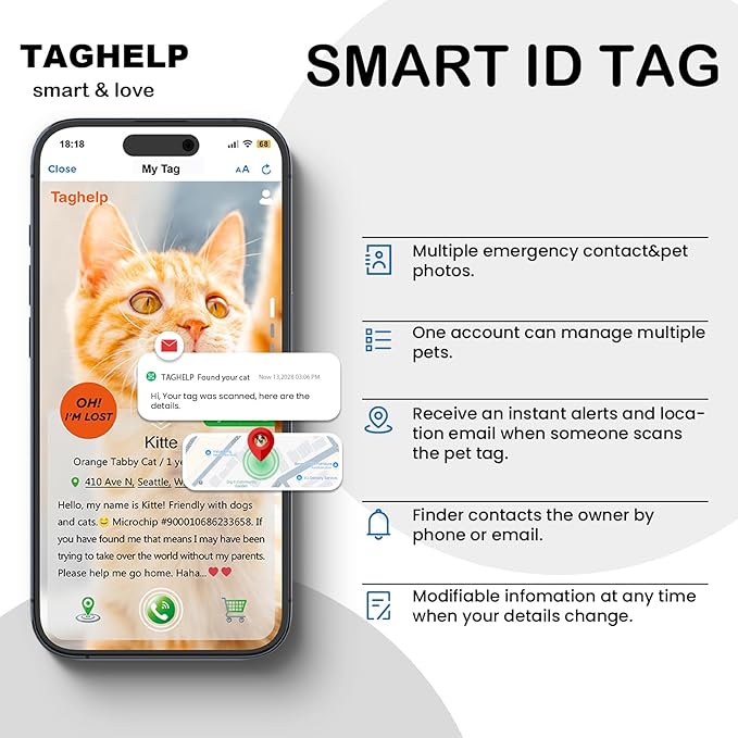 Stars and Moon AirTag Cat Collar with AirTag Holder,Air Tag Cat Collar for Apple. Solid & Safe, Pet Collar, Breakaway Cat Collar, Scan QR for Instant Location Alerts.NO APP(Black)