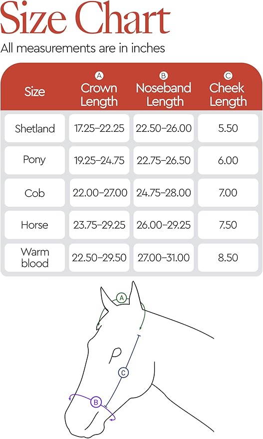 HORZE Howard Soft Fleece Padded Adjustable Polyester Horse Halter - Peacoat Dark Blue - Shetland