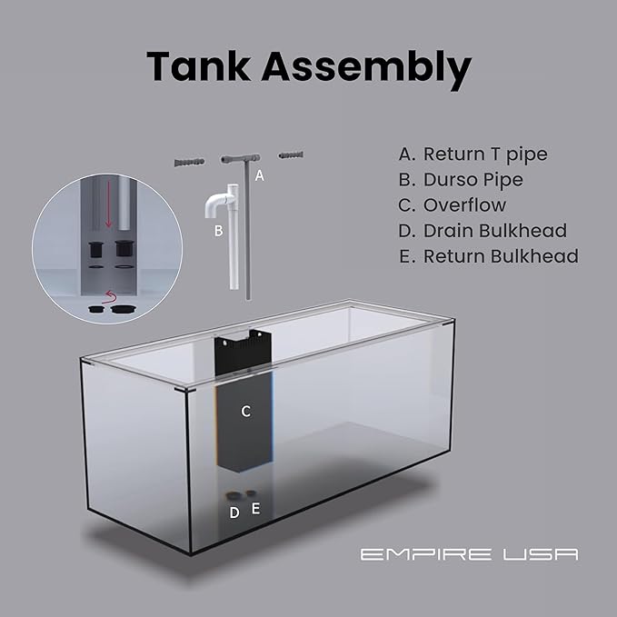 80G 80 Gallon Starfire Rimless SC Aquariums 32x24x24 12mm Pnp System with Black Wood Cabinet