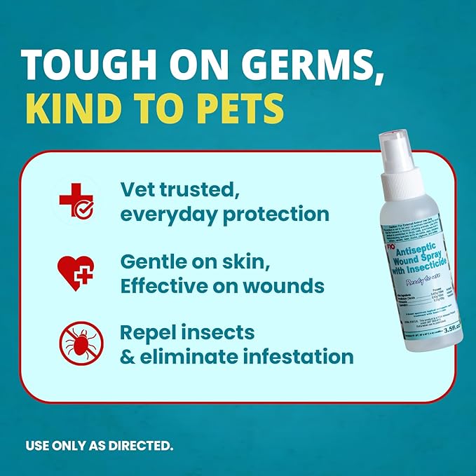 F10 Antiseptic Wound Care Spray for Reptiles, Birds, Small Animals & Exotic Animals. Prevents Infection - 100ml