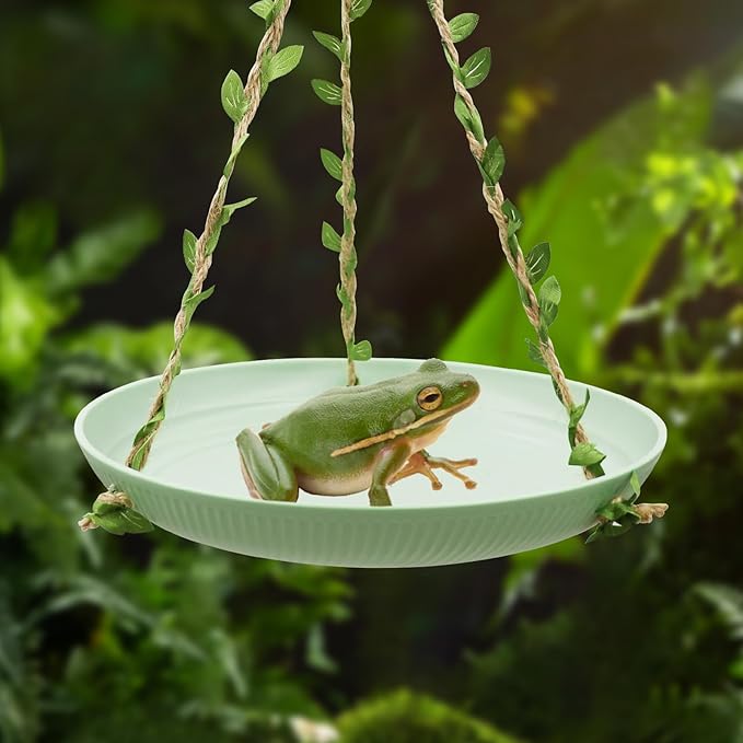 Frog Swing Toys, Gecko Swing Toys, Plastic Reptile Amphibian Climbing Toys, Tank Aquarium Terrarium Decoration Accessories, Suitable for Frog Gecko Lizard Chameleon Hermit Crab Hamsters Rats