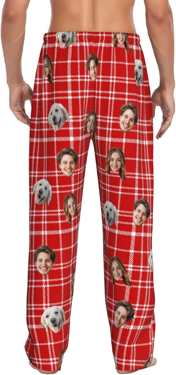 Personalized Pajama Pants For Men Women Custom Pajama Pants With Face Custom Face Pajamas Funny Customized Gifts