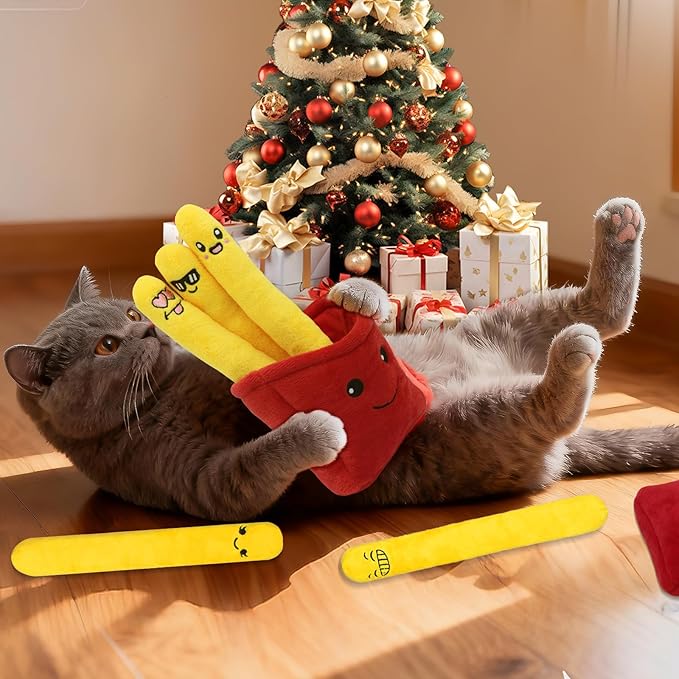 6 Pack Catnip Toys for Cats, Funny Cat Kicker Toys Filled with Organic Catnip, Interactive Kitten Teething Chew for Indoor Kitty Birthday