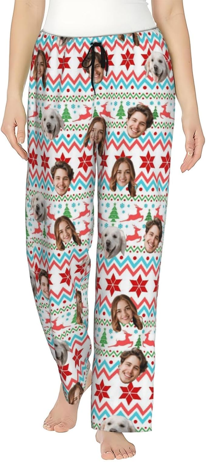 Personalized Pajama Pants For Men Women Custom Pajama Pants With Face Custom Face Pajamas Funny Customized Gifts