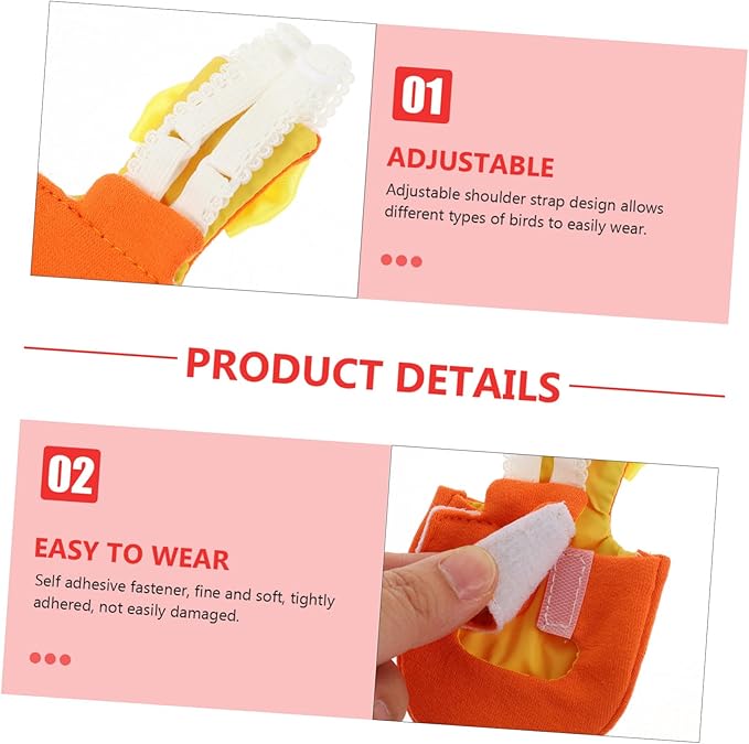 BESPORTBLE Flight Birds Diaper Parrot Suit Fabric Bird Clothes Cockatiel Diaper Liner Comfortable Outdoor Use