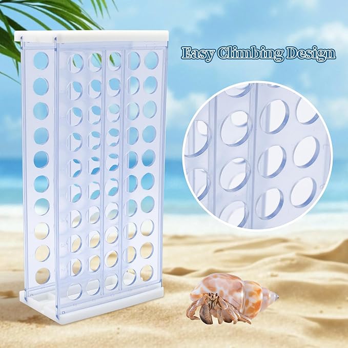 Hermit Crab Accessories, Transparent Plastic Climbing Wall Toys, Aquarium Tank Accessories, Hermit Crab Climbing Toys
