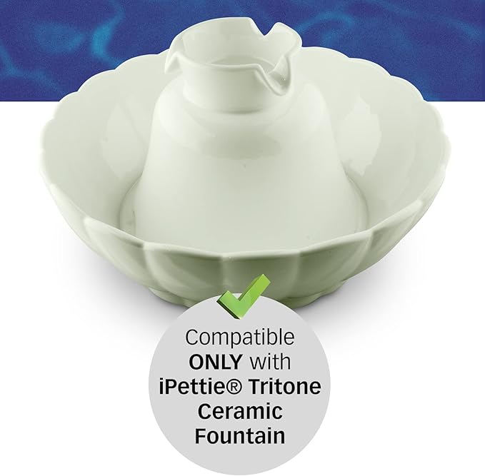 PET STANDARD Water Filters, Compatible with iPettie® Tritone Ceramic Fountain, Pack of 12