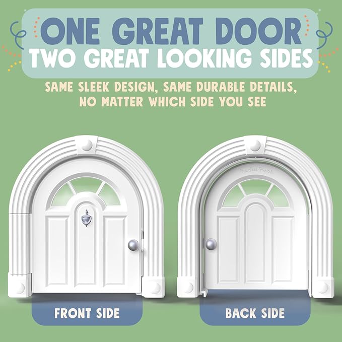 Purrfect Portal Meow Manor® Cat Door Interior Door - No-Flap, Fits Cats Up to 20 lbs, Easy DIY Setup, No Training Needed