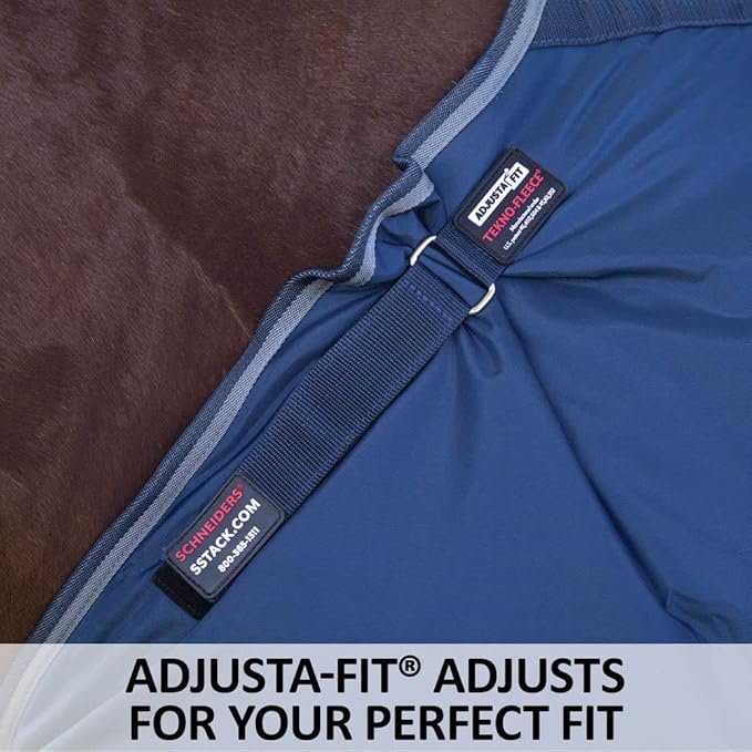 Dura-Nylon Tekno-Fleece Stable Horse Blankets & Sheets | V-Free Pressure Free Wither | Adjustable Leg Strap Horse Sheets | Comfortable Horse Blankets for Winter