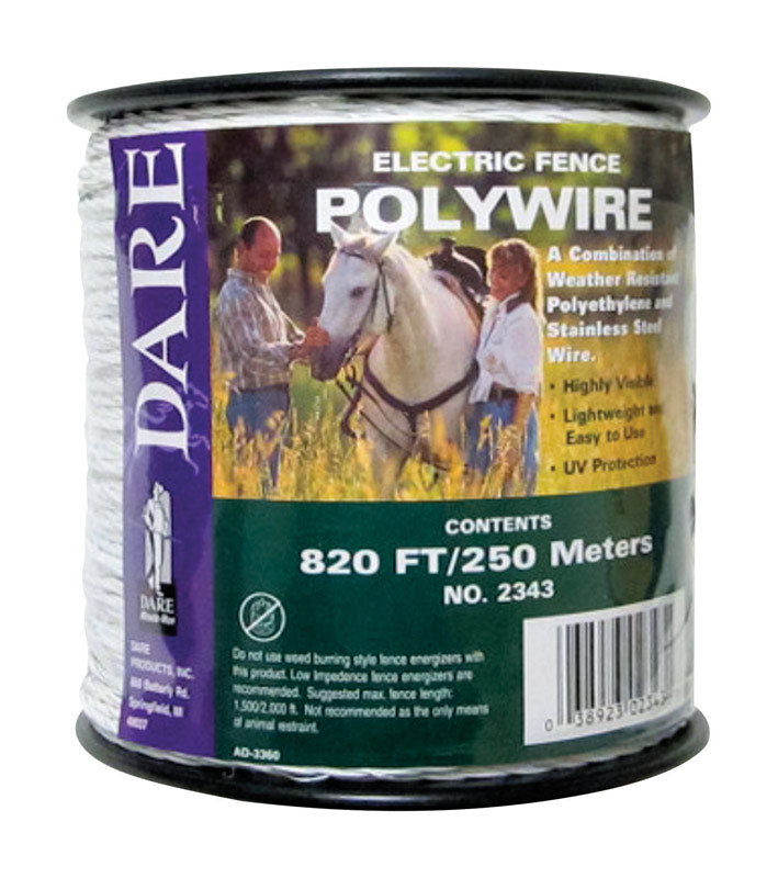 Dare Fence Poly Wire 250 M White 2343