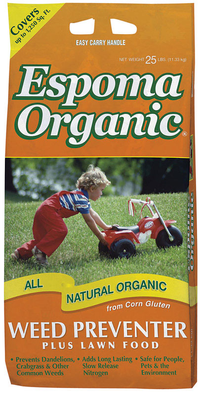 Espoma Organic Weed Preventer Lawn Food For All Grasses 1250 sq ft TTWP25