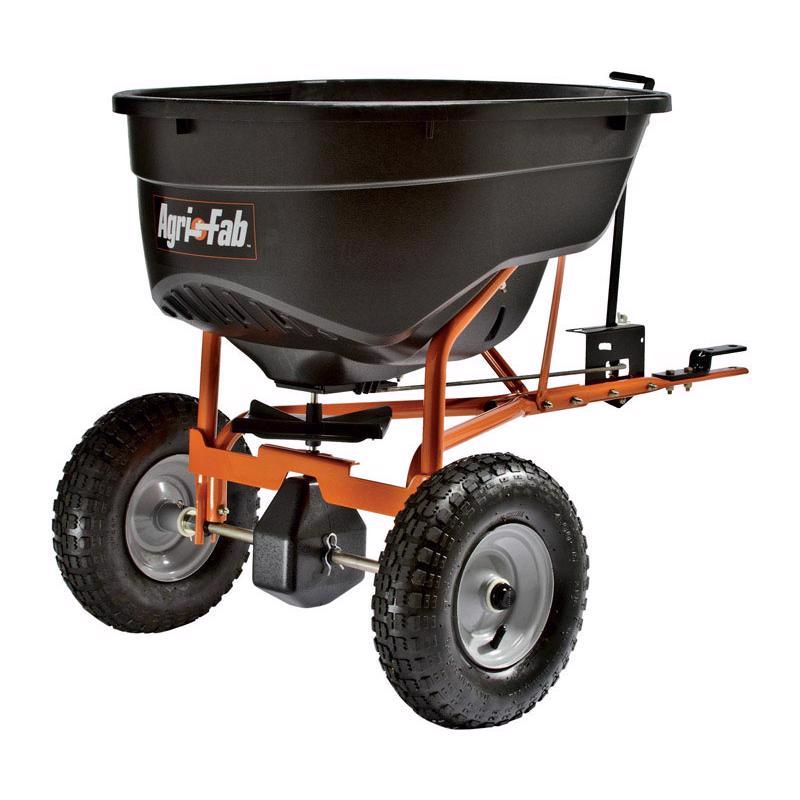 Agri-Fab 12 ft. W Tow Behind Spreader For Fertilizer/Ice Melt/Seed 130 lb. cap. 45-0463