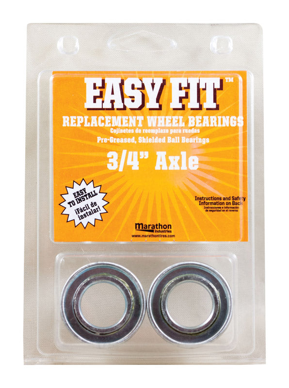 Marathon Easy Fit 500 lb. cap. Wheel Bearings Steel 60010 2 pk