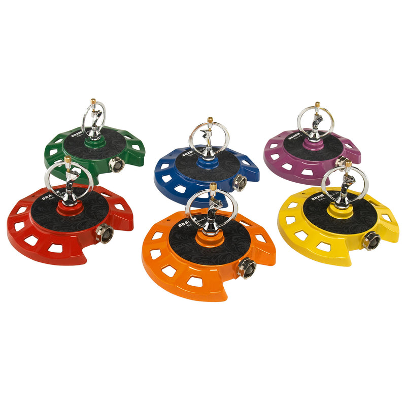 Dramm ColorStorm Plastic/Zinc Sled Base Spinning Sprinkler 1100 sq ft 10-15070