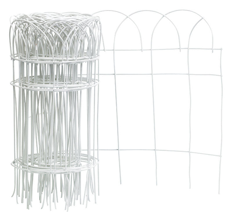 Panacea 20 ft. L X 14 in. H PVC White Scroll Garden Edging 89307, Pack of 6