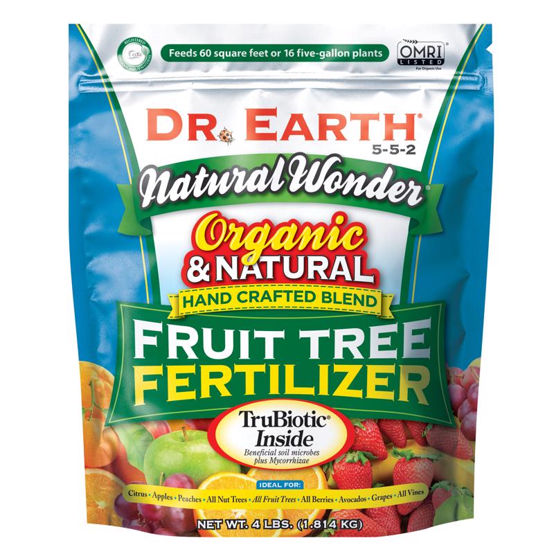 Dr. Earth Natural Wonder Organic Granules Apple, Citrus, Peaches Plant Food 4 lb 708P