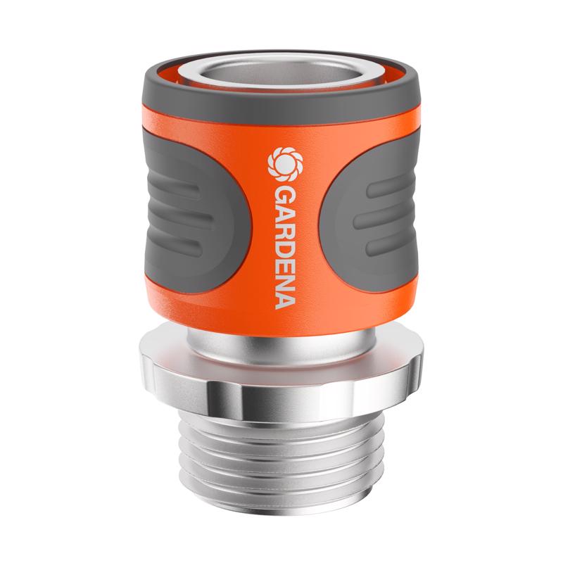 Gardena 3/4 in. Metal Threaded Male/Female Hose Connector 20552-80.000.00