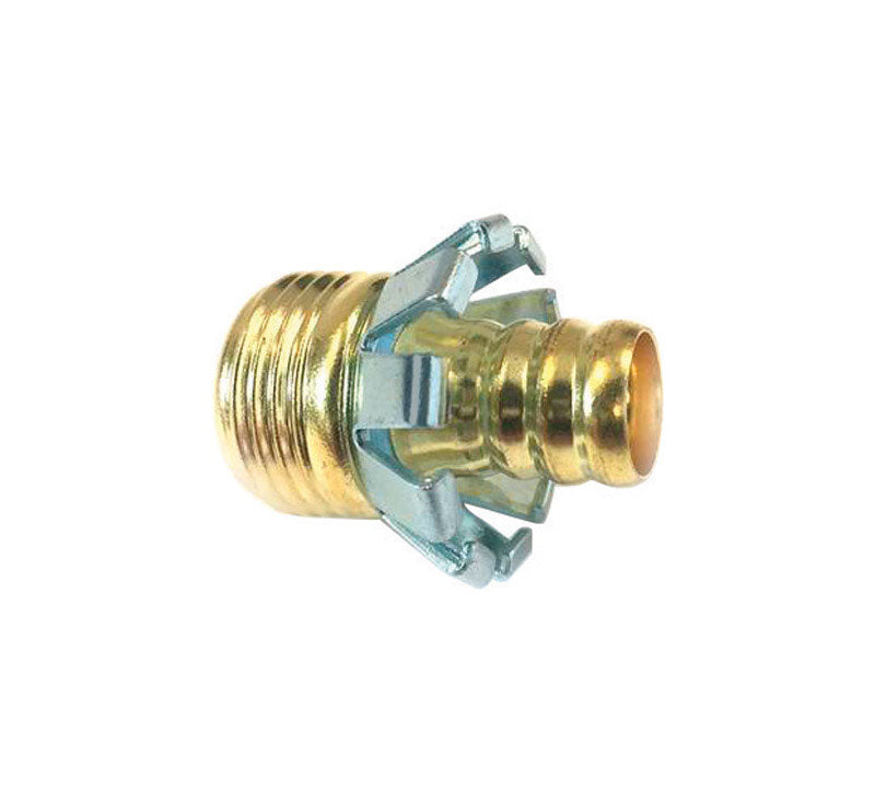 Gilmour 5/8 in. Brass Threaded Male Clinch Coupling 858014-1001, Pack of 10