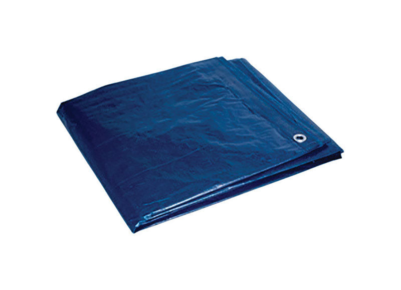 Foremost 10 ft. W X 12 ft. L Light Duty Polyethylene Tarp Blue 81012