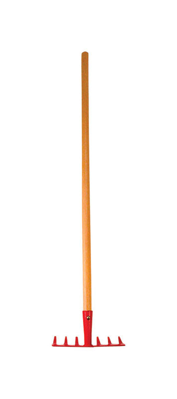 Rugg Buddy Bee 31 in. 7 Tine Steel Rake Wood Handle CO1
