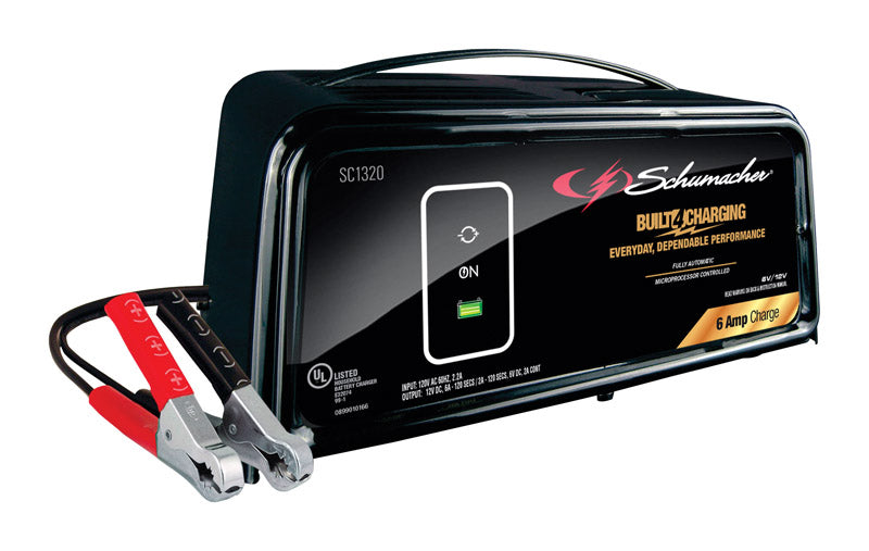 Schumacher Automatic 12 V 6 amps Battery Charger/Maintainer SC1320, Pack of 2
