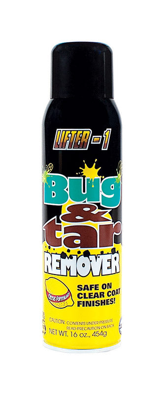 Lifter-1 Multi-Surface Bug and Tar Remover Aerosol Citrus Scent 16 oz 51860