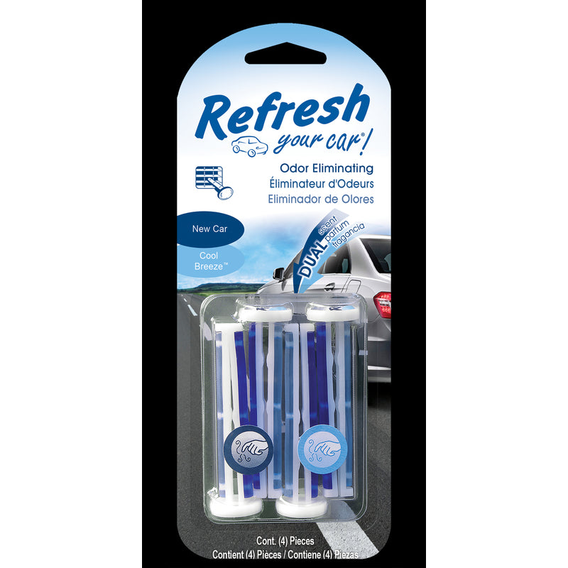 Refresh Your Car! New Car /Cool Breeze Scent Car Vent Clip 0.7 oz Solid E301433400