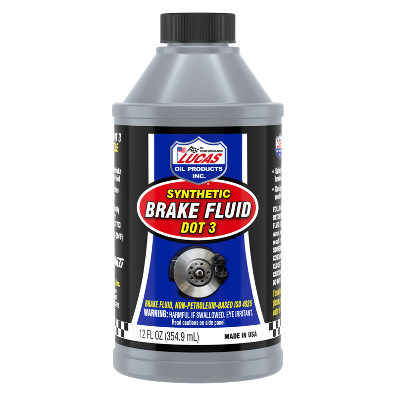 Lucas Oil Products DOT 3 Brake Fluid 12 oz 10825, Pack of 12