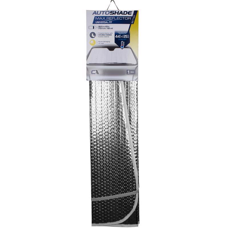 Custom Accessories 63 in. L X 28.5 in. W Silver Foldable Sun Shade 40953