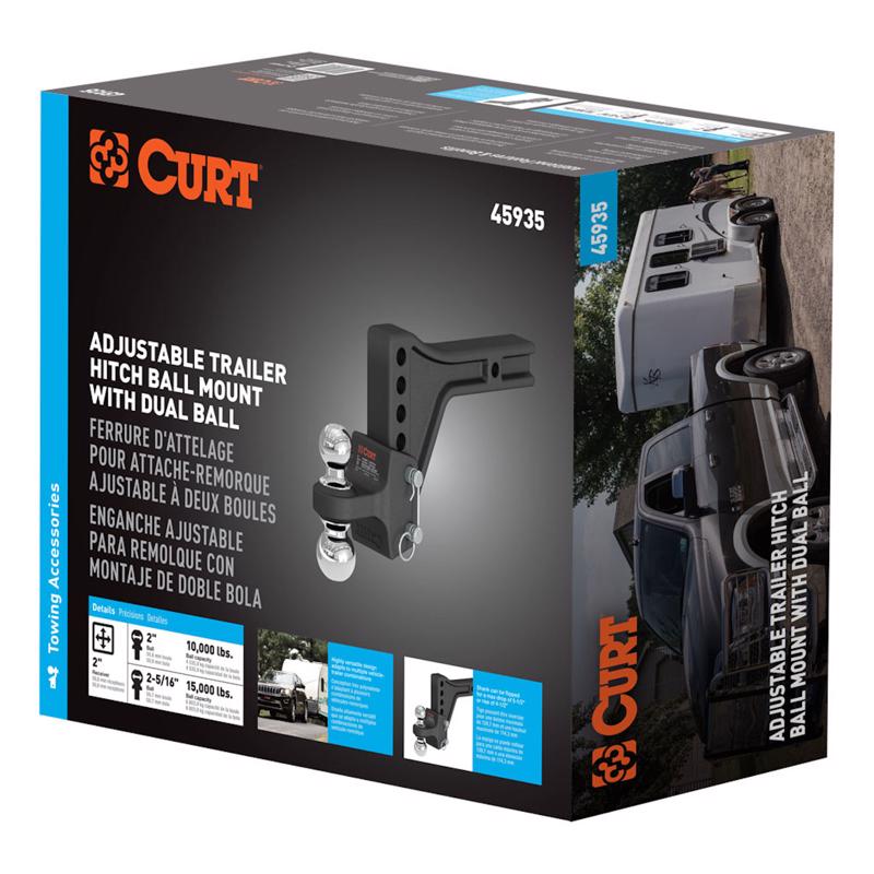CURT 2 in. Dual Ball Mount 45935