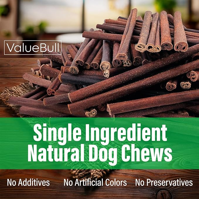ValueBull Collagen Sticks for Dogs, 12 Inch Thick Chews, Natural Long-Lasting Dog Treats, 200 Count Bulk Pack - Supports Joints, Skin & Coat with Chondroitin & Glucosamine