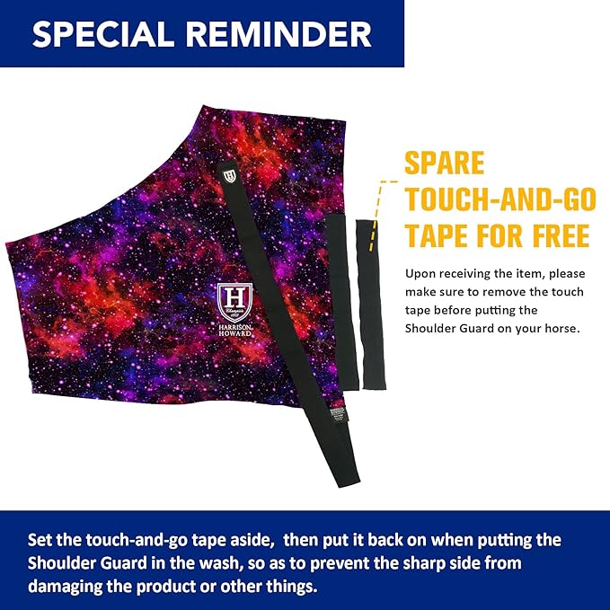 Harrison Howard Horse Stretchy Shoulder Guard Anti Rub Bib for Horse Vast Cosmos M