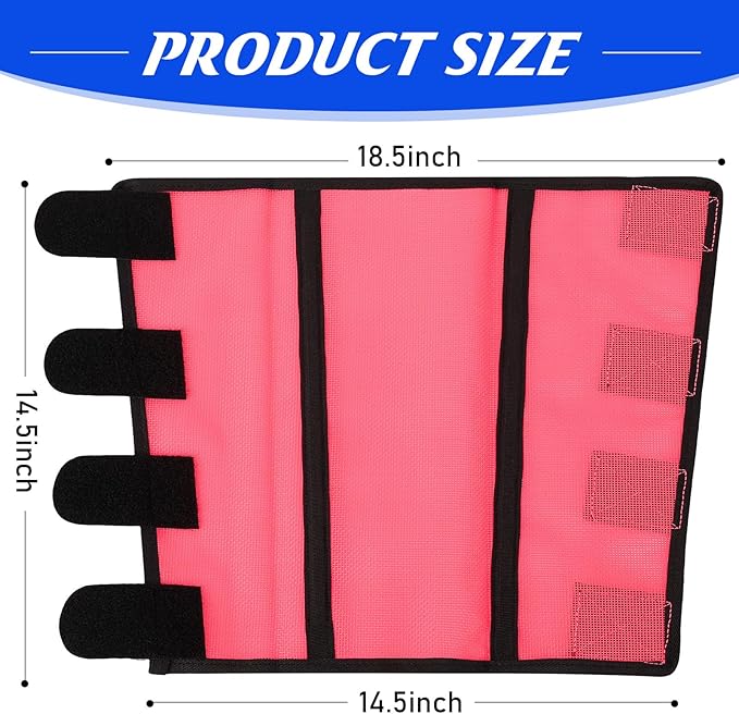Set of 20 Mesh Fly Boots for Horse Breathable Mesh Horse Boots Protective Horse Leg Wraps Horse Leggings for Preventing Flies and Mosquitoes Bites(Blue, Orange, Pink, Green)