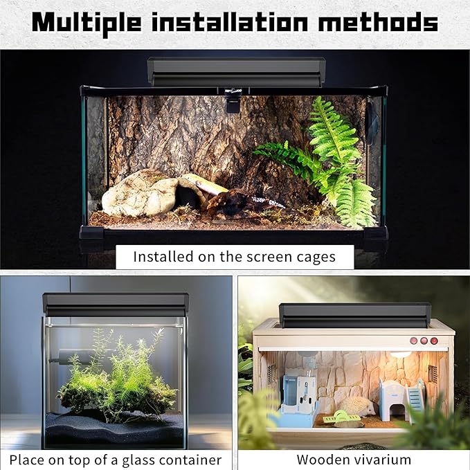 T5 UVB Reptile Lighting Fixture, UVB Light for Reptiles, 39W 5.0 UVB Lighting Combo Kit for Desert & Tropical Reptiles (Lizard, Bearded Dragon, Tortoise), 34INCH