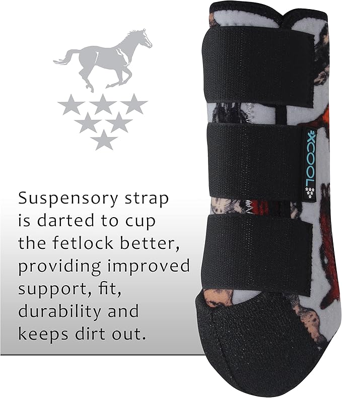 Professional's Choice 2XCOOL Sports Medicine Horse Boots | Protective & Breathable Design for Ultimate Comfort, Durability & Cooling in Active Horses | 2 Pack