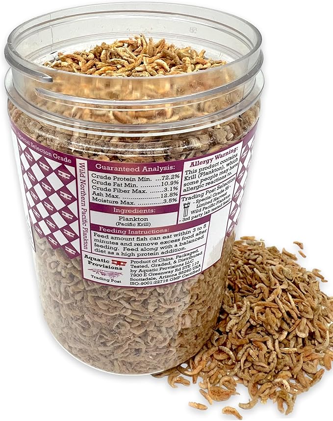 Northern Pacific Plankton High Protein Freeze Dried Floating Fish Food 4 oz