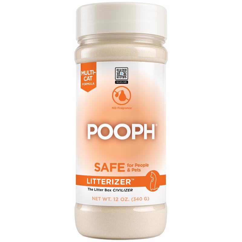 Pooph Cat Powder Kitty Litter Odor Eliminator 12 oz
