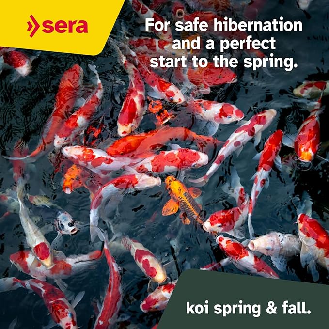 sera Koi Professional Spring & Fall Food 4.86 lb/2200 g | Floating Pellets for Immune Support & Condition | for Temperatures Below 63°F | Enriched with Vitamins & Omega Fatty Acids